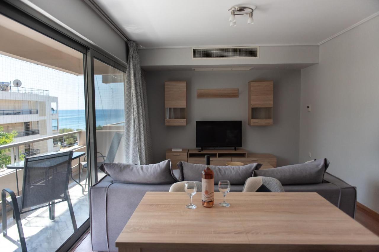 Sea View Apartment In Alimos Region Athena Bagian luar foto